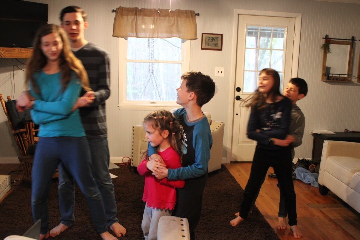 6 kids learning to waltz