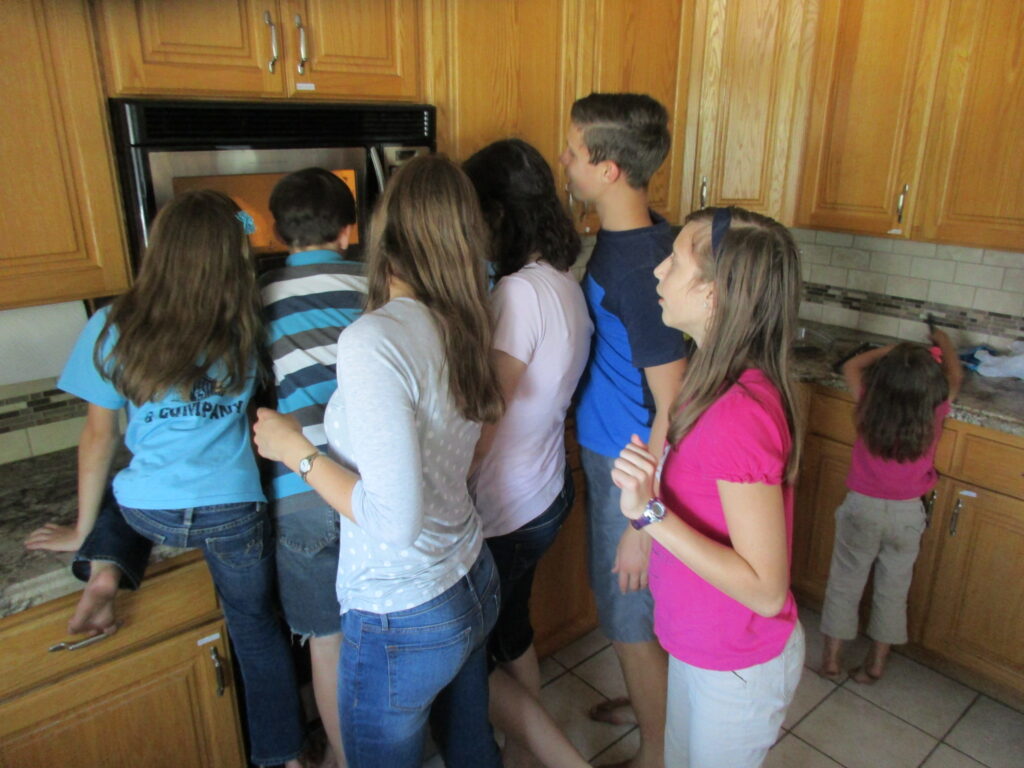 6 kids watch a bar of soap in the microwave explode for a science experiment